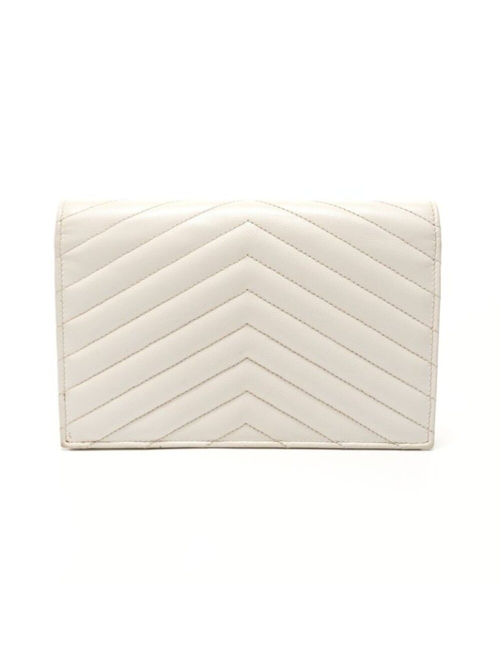 Saint Laurent Yves Shoulder Bag Cassandra Silver - Picture 2 of 10